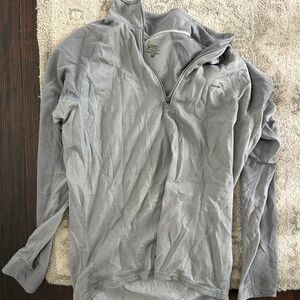 Patagonia Grey Performance Base Layer Quarter Zip